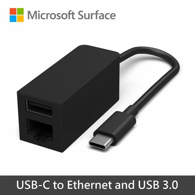 圖片 Microsoft USB-C to Ethernet and USB 3.0 Adapter  ★贈兩好禮